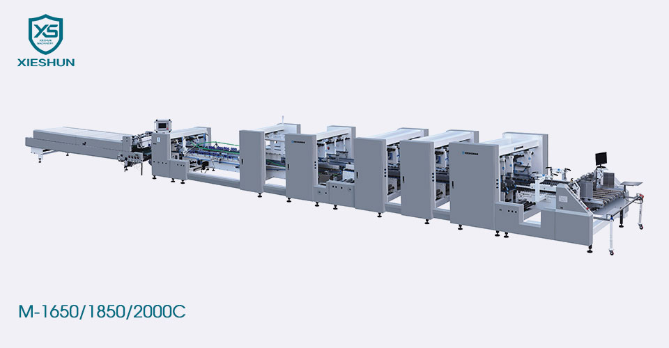 Duty pesante automatico ondulato a 4 e 6 cartelle angolare gluer
